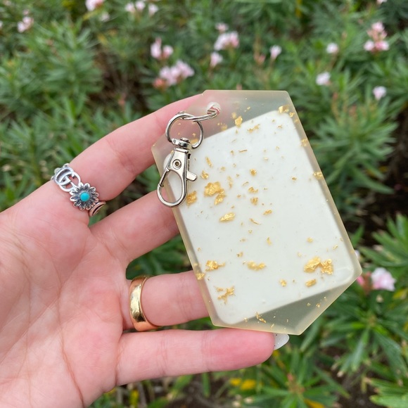 Mac Miller Tiny Desk Concert Cartoon & Gold Flakes Keychain Bag Charm Resin Art - Picture 4 of 11